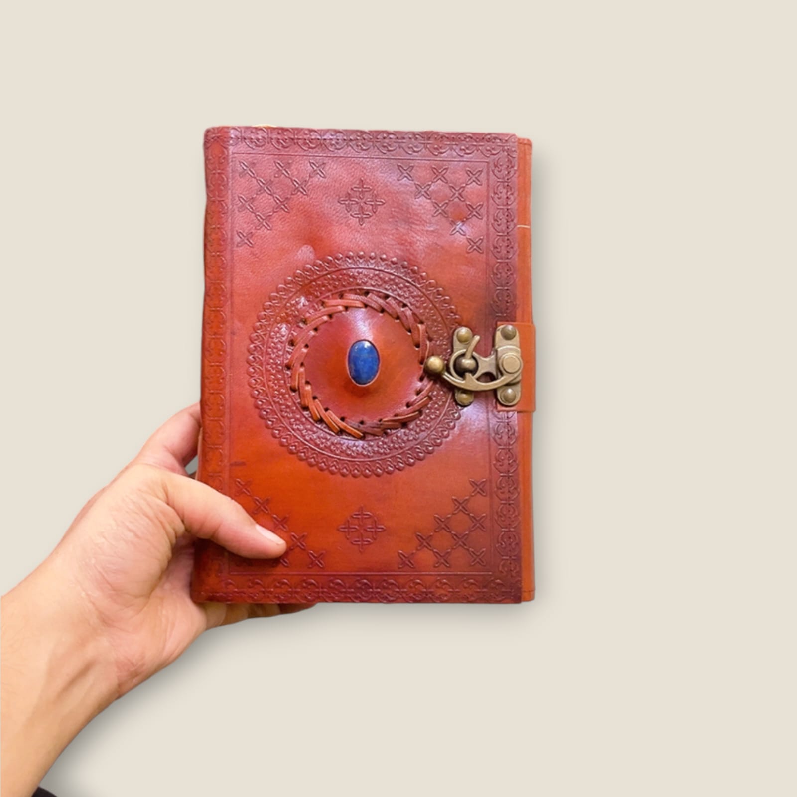  Handmade Embossed Leather Journal Diary